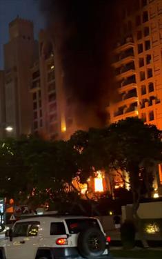 В Дубае поврежден отель