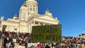 Массовый протест в Хельсинки