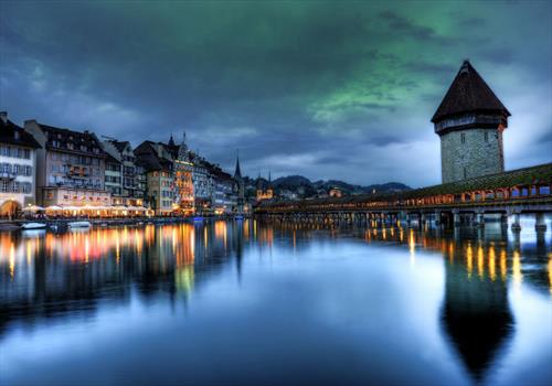 Зимняя магия городов Швейцарии