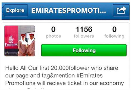 Осторожно: fake-промоушен Emirates и Etihad