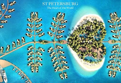 Остров Санкт-Петербург в Дубае станет свадебным