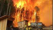Выгорают леса у Байкала